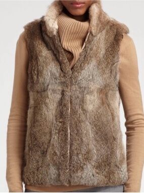 Pologeorgis Rabbit Fur Vest - Size Small